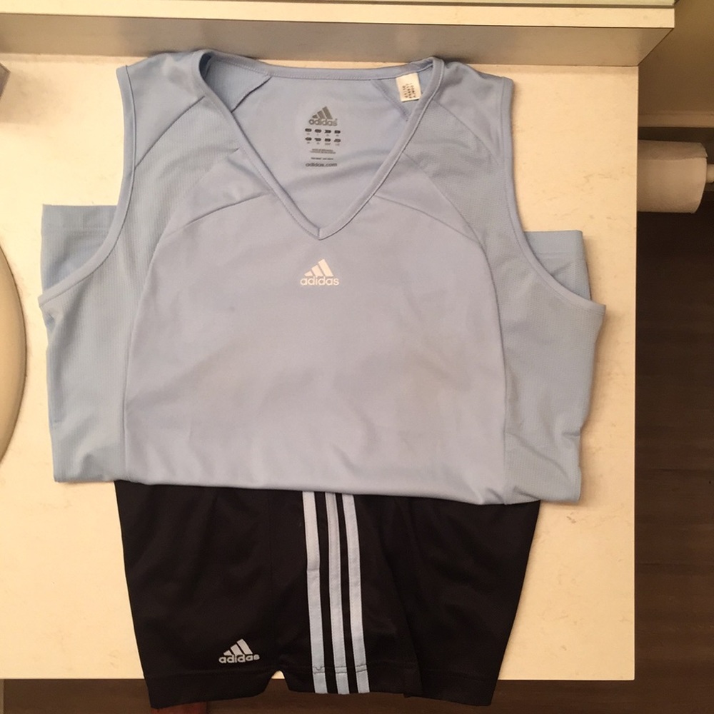 Adidas Top and Matching Shorts